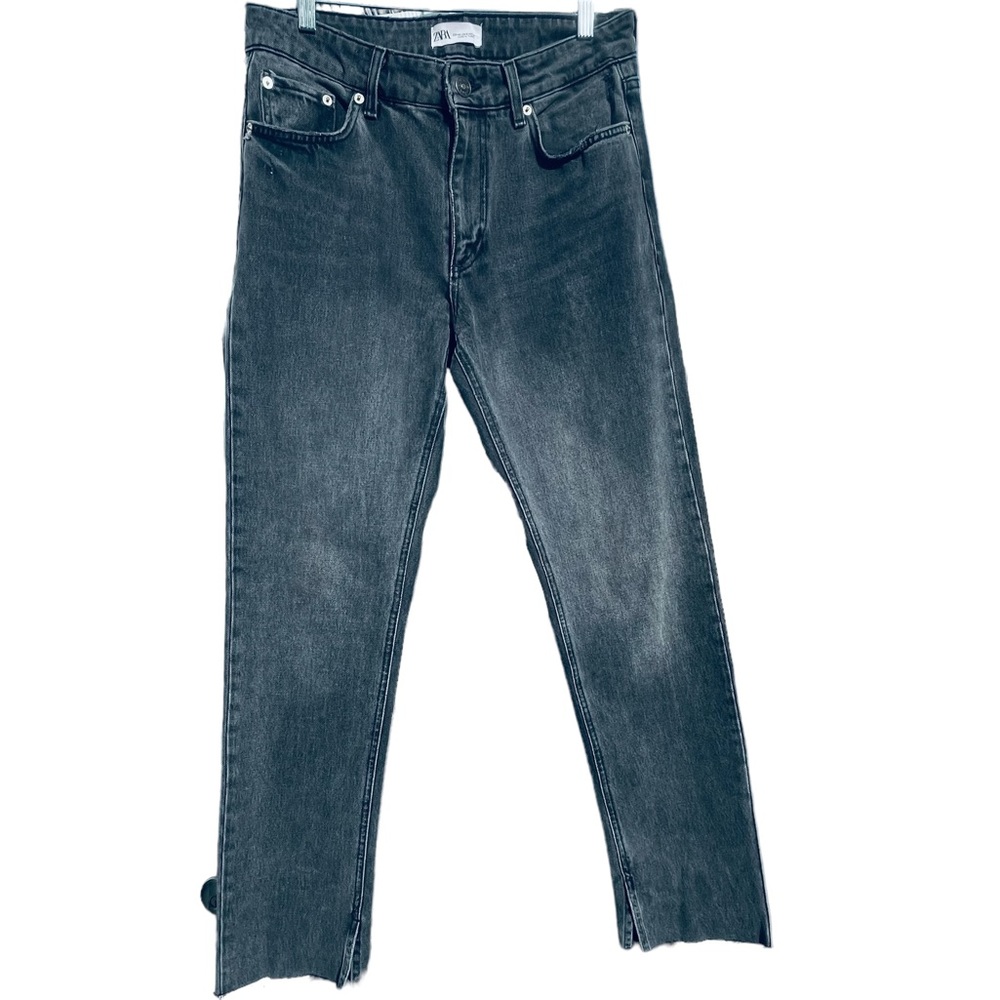 ZARA denim jeans black wash size 8